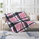 MERRYLIFE Pink Plaid Throw Blanket Decorative Fleece Throw | Ultra-Plush Colorful | Couch Blanket Travel Lap | Home Gift Use(50" 60",Pink Plaid) by CozyNest Decor