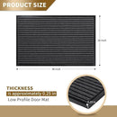 Yimobra Front Door Mat Outdoor Indoor Entrance, 100% Waterproof All-Season All Weather Doormat, Welcome Matt Outside Entry, Non Slip, Low Profile, Heavy Duty Patio Porch Floor Mats,36 x 24,Grey by CozyNest Decor