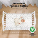 KeaBabies 2-Pack Organic Crib Sheets for Boys, Girls - 52x28 Fitted Crib Mattress Sheet Neutral, Breathable Jersey Cotton Cover for Baby Bed, Toddler Mattress, Soft & Cute Prints (Woodland) by TinyTreasures Baby Boutique