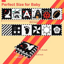URMYWO Black and White Baby Toys, Tummy Time High Contrast Newborn Toys 0-3 Months, Soft Baby Book, Visual Stimulation Montessori Sensory Infant Toys 0-6-12 Months, Shower Gift for Boys Girls by TinyTreasures Baby Boutique
