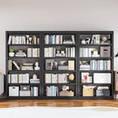 5 Tier Adjustable Black Bookcase, Metal Small Bookshelves and Bookcases, 61" H Display Modern Bookshelf for Living Rooms, Bedrooms, Home Offices, 10 Minutes Assemble by CozyNest Decor