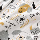 Baby Sleep Sack 2-4 T Baby Wearable Blanket 100% Organic Cotton 0.5 TOG Toddler Sleeping Sack 2- Way Zipper Soft Lightweight X-Large Pup by TinyTreasures Baby Boutique