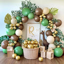 RUBFAC 129pcs Brown Balloons Different Sizes 18 12 10 5 Inches for Garland Arch Kit, Premium Boho Coffee Brown Latex Balloon for Birthday Party Graduation Wedding Anniversary Baby Shower Decoration by TinyTreasures Baby Boutique