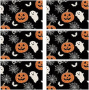 XCHI Boo Spooky Ghost Pumpkin Halloween Cloth Placemats Set of 6 Table Mats Table Decorations 12x18 Inch