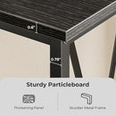 SUPERJARE 70 Inch Console Table with Outlets and USB-C Port, Extra Long Behind Couch Sofa Table with X-Shaped Design, Narrow for Entryway, Living Room, Metal Frame, Wooden Top, Black by CozyNest Decor