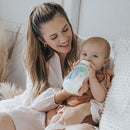 Dr. Brown's Natural Flow Anti-Colic Options+ Wide-Neck Baby Bottles 9 oz/270 mL,with Level 1 Slow Flow Nipple,4 Count,0m+ by TinyTreasures Baby Boutique