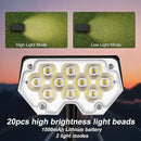 All-New Solar Spot Lights Outdoor Waterproof，20 LEDs Solar Tree Lights with 2 Modes, Landscape Spotlights for Pathway, Patio, Garden, Trees, Pool(4 Pack,Warm Light) by GreenHaven Gardens