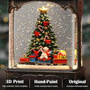 Christmas Tree Snow Globe Lantern Christmas Decorations Gifts Auto Snowfall Glitter Music Collection Snowman Train Candy Cane with 6H Timer USB/Battery Powered 10.2 inch by CozyNest Decor