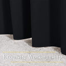 NICETOWN Black Curtains for Boys Room - Blackout Thermal Insulated Window Treatment Solid Grommet Room Darkening for Bedroom/Night Shift (Set of 2, W37 x L63) by TinyTreasures Baby Boutique