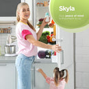 Baby Proofing Child Safety Locks (16 Pack) by Skyla Homes - The Safest, Quickest and Easiest 3M Adhesive Cabinet Latches, No Screws & Magnets, Multi-Purpose for Furniture, Kitchen, Ovens, Toilet Seats by TinyTreasures Baby Boutique