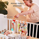 TUMAMA 4 Pack Baby Toys for 0 3 6 9 12 Months, Hanging Crib Toys for Newborn Infant Development, Car Seat Stroller Soft Plush Rattles Toy for Babies by TinyTreasures Baby Boutique