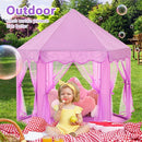 Monobeach Princess Tent Girls Large Playhouse Kids Castle Play Tent with Star Lights Gift Toy for Children Indoor and Outdoor Games, 55'' x 53'' (DxH) (Purple) by TinyTreasures Baby Boutique