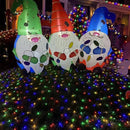 QITONG 4 Pack Multicolor Solar Fairy Lights Outdoor Waterproof, Each 33ft 100 LED Solar Christmas Lights, 8 Modes Silver Wire Solar Twinkle Lights by GreenHaven Gardens