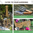 Gardening Tools 9-Piece Heavy Duty Gardening Hand Tools with Fashion and Durable Garden Tools Organizer Handbag,Rust-Proof Garden Tool Set, Ideal Gardening Gifts for Women by GreenHaven Gardens