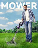 Weed Wacker Cordless, GearBrushless™, 3-in-1 Edger/Mower/Trimmer with Blade, 120 Min Runtime(with Two Batteries) by GreenHaven Gardens