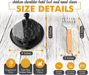 Chicken Shredder Tool Twist Plus Meat Claws and Cleaning Brush - Kitchen Essentials - Meal Prep Tools - Pulled Pork Shredder - Meat Shredder Tool Twist - Kitchen and Barbecue Gifts by GreenHaven Gardens