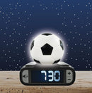 LEXiBOOK - Soccer Ball Digital Alarm Clock with Night Light Snooze, Clock, Luminous Soccer Ball, Black Colour - RL800FO by TinyTreasures Baby Boutique