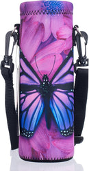 AUPET Water Bottle Bag Carrier,24oz/32oz Insulated Neoprene bottle Sling Holder Case Pouch Cover for 1000ML/750ML Bottles with Shoulder Strap for walking by TinyTreasures Baby Boutique