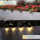 Solar Deck Lights, 6 Pack Waterproof LED Solar Lights Outdoor, Solar Step Lights Solar Fence Lights, Solar Lights for Outside, Garden, Patio, Stairs,Yard,10 Lumens, Warm White/Color Changing Lighting by GreenHaven Gardens