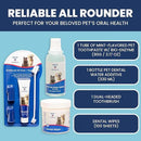 RAD PET - Advanced Pet Dental Hygiene Kit, Vet-Formulated Cat & Dog Tooth Brushing Kit, Complete Oral Care with Cat/Dog Toothbrush and Toothpaste (Enzymatic), Pet Dental Wipes & Water Additive by CozyNest Decor
