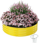 Galvanized Metal Planter Round Raised Garden Bed Kit for Gardening Outdoor，2x2x1ft Grow Garden Box Raised Flower Bed，Round Galvanized Planter Outdoor Metal Fire Pit Ring by GreenHaven Gardens