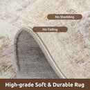 AMOAMI-3X5 Area Rug-Soft Washable Vintage Throw Accent Rugs for Living Room, Entryway, Bedroom, Kitchen, Bathroom, Laundry Room, Kitchen, Bathroom, Bedside, No Slip Beige by CozyNest Decor