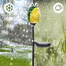 Afirst Solar Frog Garden Stake Lights Hand Blown Glass Decorative Garden Pathway Lights Outdoor Waterproof Animal Glass Stakes by GreenHaven Gardens