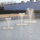 HALF OFF PONDS Floating Fountain – 1.5 HP Pond Aerator with 100' Cord – 12,500 GPH Water Pump –11 Spray Patterns - Energy-Efficient - White LED Lights - for Large Ponds, Lakes & Water Gardens by GreenHaven Gardens
