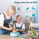 Alldeer Mini Pottery Wheel Machine - 6" Upgraded Clay Wheel for Beginners & Kids, 75W Motor, Adjustable Speed, Low Noise Ceramic Making Kit with 18PCS Sculpting Tools, Ideal for Home DIY by TinyTreasures Baby Boutique