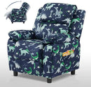 Ulax furniture Dutch Velvet Kids Recliner Chair, Toddler Armrest Sofa Couch, Ergonomic Adjustable Lounge Sofa with Footrest, Padded Backrest, Storage Arms, Child Sofa for Bedroom,Living Room by CozyNest Decor