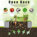 1 Pack 8x3x2FT Galvanized Raised Garden Bed Kit Retangular Metal Ground Planter Box Outdoor Bottomless Planter Raised Beds for Vegetables Flowers Herbs Fruits, Gray by CozyNest Decor