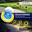 Hogni Solar Pathway Lights - 2 Pack LED Sunflower Garden Light, Waterproof Outdoor Decor for Wall, Lawn, Yard, Walkway, Patio, Landscape by GreenHaven Gardens