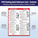 Safety Magnets by ZOCO – CPR & Choking Fridge Magnet (2-Pack) – First Aid Instructions for Infants, Children, & Adults – Heimlich Maneuver Laminated Card 8.5" x 11" by TinyTreasures Baby Boutique