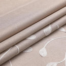 MIUCO Light Filtering Faux Linen Curtains, 63 Inch Length for Bedroom & Living Room, Linen Floral Embroidered Solid Mix and Match, Semi Sheer Grommet Farmhouse Drapes, 2 Panels Set by CozyNest Decor