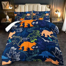 Blue Dinosaur Comforter Set Queen Boys,Cute Dinosaur Bedding Set Queen for Kids,Kawaii Dragon Comforter Blue Bedroom Decor,Cute Animal Bedding Kawaii Animal Quilt Boys
