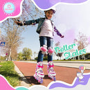 SULIFEEL Rainbow Unicorn Inline Skates for Girls Boys 4 Size Adjustable Light up Wheels Skates for Kids Beginner by TinyTreasures Baby Boutique