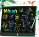 Hockvill LCD Writing Tablet for Kids, Toys for Girls Boys Drawing Pad for 3 4 5 6 7 Year Old Kid, Toddler Doodle Board Christmas Birthday for Children (16 INCH, Green) by TinyTreasures Baby Boutique