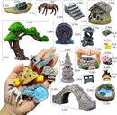 37PCS Fairy Garden Accessories, Miniature Nature Village Theme Fairy Garden Supplies for Outdoor, Mini Resin Animals House Bridge Pool Figurines Micro Landscape Succulent Plant Pots Terrarium Decor by CozyNest Decor