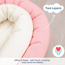 COOLBEBE Upgraded 2-in-1 Babybody Supports for Newborn Infant - Extra Soft Breathable Car Seat Insert Cushion Pad, Perfect for Carseat, Stroller, Swing, Bouncer, Pink by TinyTreasures Baby Boutique