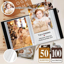 Lanpn Baby Photo Album 4x6 100 Pockets 2 Packs, Mini Linen DIY Window Photo Book Newborn Bebe Album Memory Book Sets, Holds 100 Top Loader Vertical Pictures Gift for Kids Boy Girl Baby Shower, Beige by TinyTreasures Baby Boutique