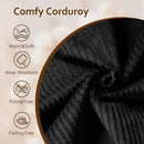 HOOOWOOO Modular Sectional Sofa Couch,Matching Free Combination Cloud Couch Armless Chair(Black Corduroy) by CozyNest Decor