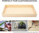 LotFancy Wooden Nested Serving Trays, Set of 5, Unfinished Natural Wood Trays with Handles, for Craft and Decor, Food Organizer for Breakfast, Lunch, Dinner by CozyNest Decor