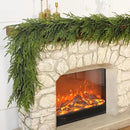 Artificial Norfolk Pine Garland - Faux Christmas Garland Fake Green Garland for Fireplace,Table, Stairs, Mantle, Window,Indoor Outdoor,Home,Holiday Decor (2 PCS,6 FT) by CozyNest Decor