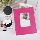 RECUTMS 52 Photo Mini Photo Album 4 x 6, Leather Cover with Front Window Album Hold 52 Vertical Photos for Family Wedding Baby Children(Light Pink) by TinyTreasures Baby Boutique