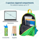 Wildkin 15-inch Kids Backpack – Durable, Padded, Adjustable for School & Travel - Monster Green by TinyTreasures Baby Boutique