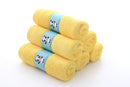 HIPHOP PANDA Baby Washcloths, Rayon Made from Bamboo - 2 Layer Ultra Soft Absorbent Newborn Bath Face Towel - Reusable Baby Wipes for Delicate Skin - Yellow, 6 Pack by TinyTreasures Baby Boutique