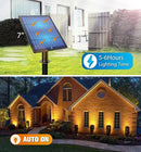 APONUO Metal Outdoor Solar Landscape Lights, Waterproof Spotlight 6-in-1 for Yard Landscape Lighting, Auto On/Off for Pathway, Driveway, Patio (Warm White) by GreenHaven Gardens