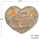 Spoontiques - Garden Décor - Dogs Leave Pawprints Stepping Stone - Decorative Stone for Garden by CozyNest Decor