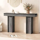 55Inch Farmhouse Console Table,Wooden Rectangular Sofa Table Behind The Couch,Entryway Console Table with Storage for Living Room, Hallway,Entrance (Grey)