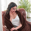 inhand Knitted Throw Blankets for Couch and Bed, Soft Cozy Knit Blanket with Tassel, Diamond Brown Lightweight Decorative Blankets and Throws, Farmhouse Warm Woven Blanket for Men and Women, 60"x80" by CozyNest Decor